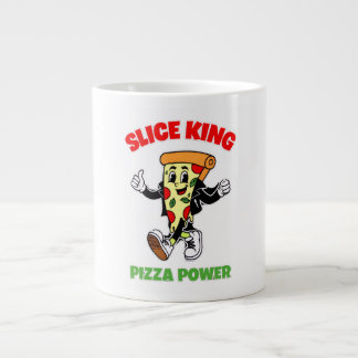 GRANDE TASSE SLICE DE PIZZA CAMINANDO