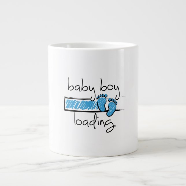 Grande Tasse Slogan Baby Boy est un loading. enfant (Devant)