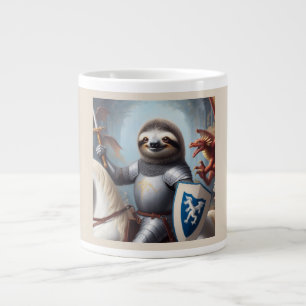Grande Tasse Sloth Knight Fighting Dragons