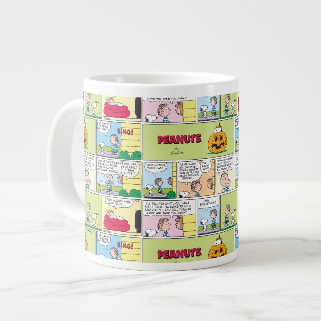 Grande Tasse Snoopy & Linus | Les grandes nouvelles Citrouilles (Devant gauche)