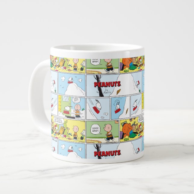 Grande Tasse Snoopy Sled Riding Food Dish (Devant gauche)