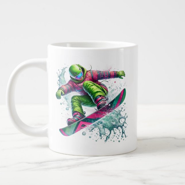 Grande Tasse Snowboarder Jumbo  (Gauche)