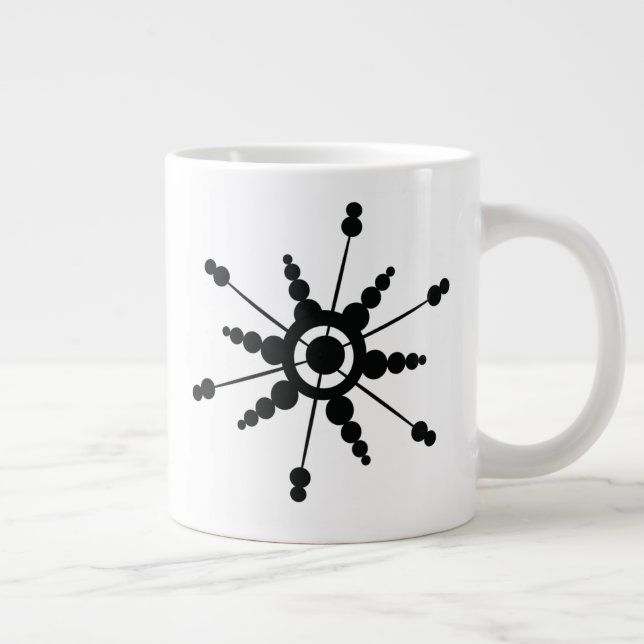 Grande Tasse Snowflakes Bulle géométrique Vacances d'hiver (Droite)