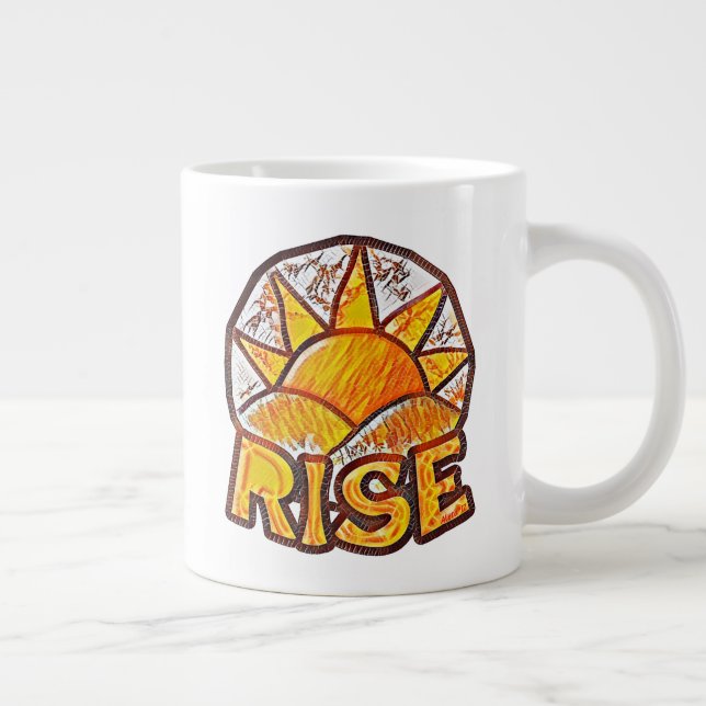 Grande Tasse Soleil réchauffé - Graphique de message de mise à  (Droite)