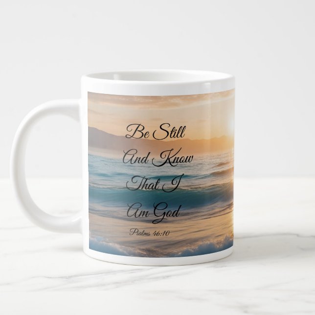 Grande Tasse "Soyez Toujours Et Sachez Que Je Suis Dieu" (Gauche)