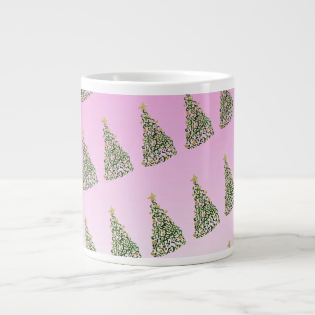 Grande Tasse Spécialité Motif unique de Noël Arbre (Devant)
