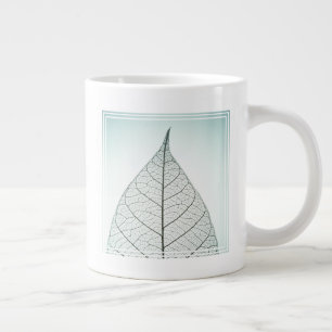 Grande Tasse Squelette de feuilles vertes