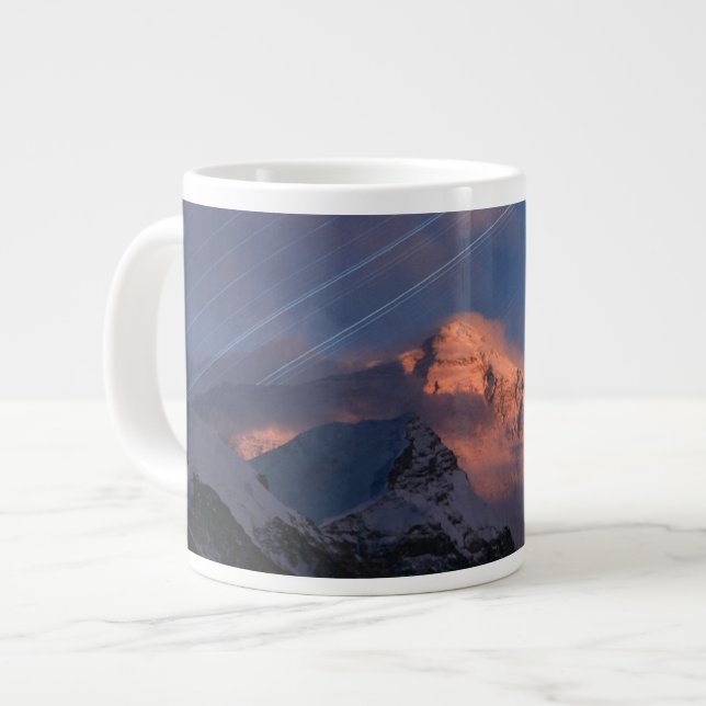 Grande Tasse Star Trail | Mt Everest Tibet, Chine (Devant gauche)