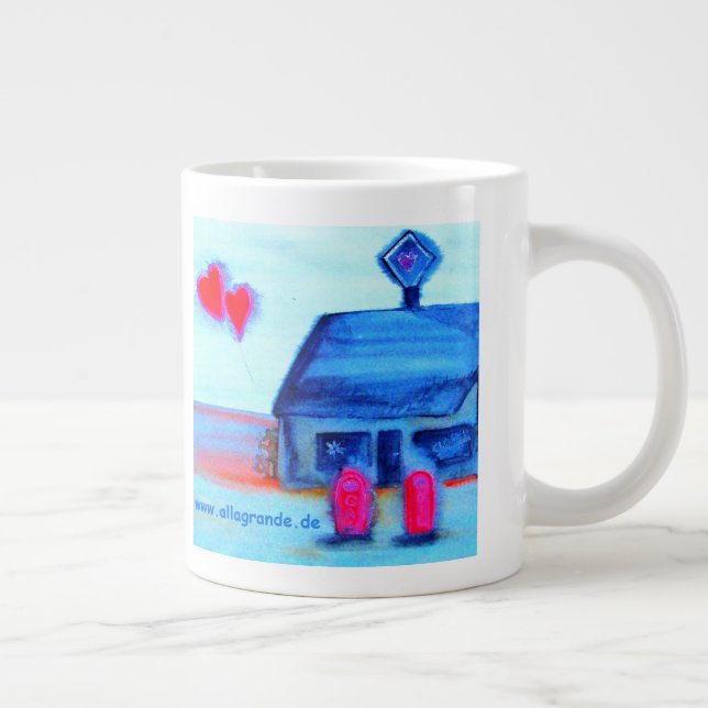 Grande Tasse ...station d'amour...art de Jutta Gabriel... (Droite)