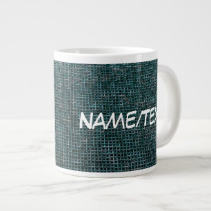 Grande Tasse Structure tissée, aqua