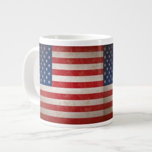 Grande Tasse Style Vintage Drapeau américain Conception patrio