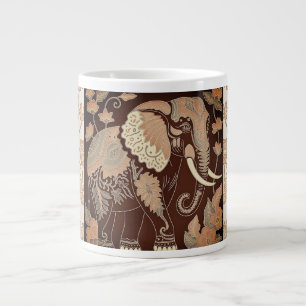 Grande Tasse Style vintage, Eléphant dans le Jardin des Fleurs 