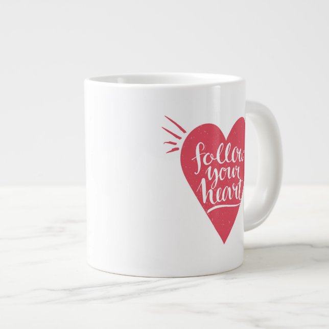 Grande Tasse Suivez votre coeur (Devant droit)