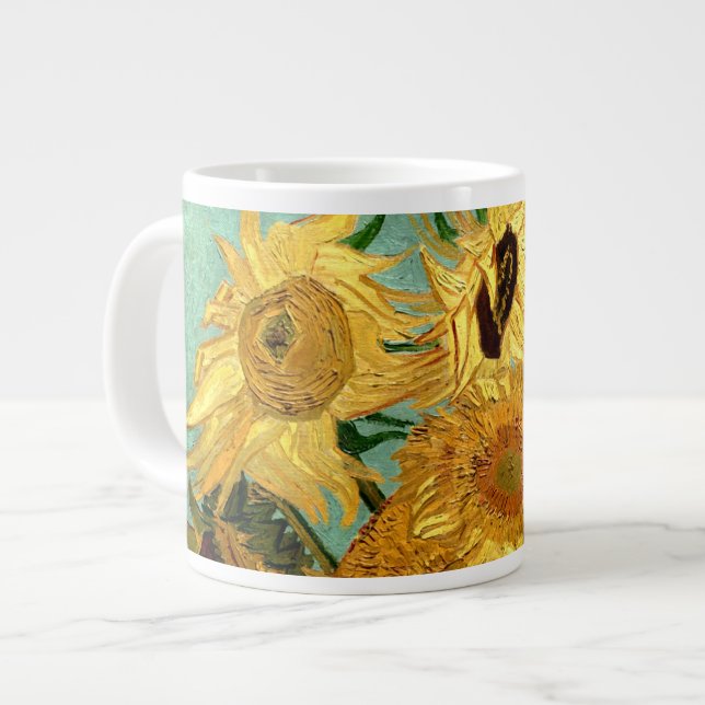 Grande Tasse Sunflowers dans Vase Van Gogh Art (Devant gauche)