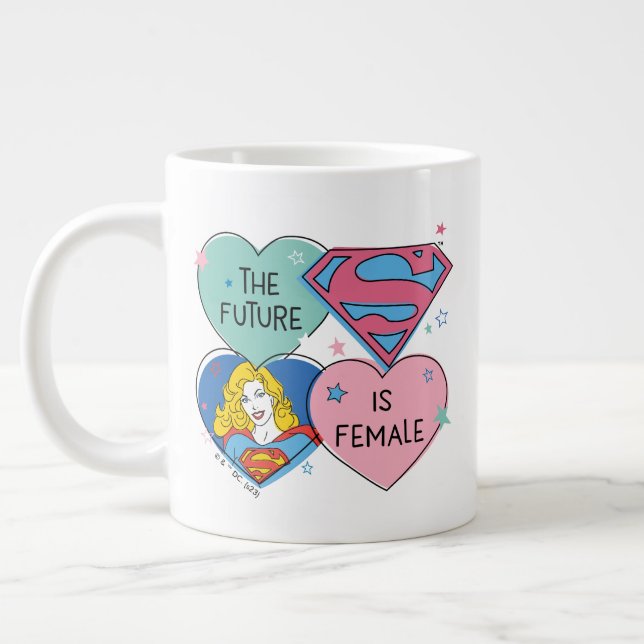 Grande Tasse Supergirl "L'avenir est féminin" (Gauche)