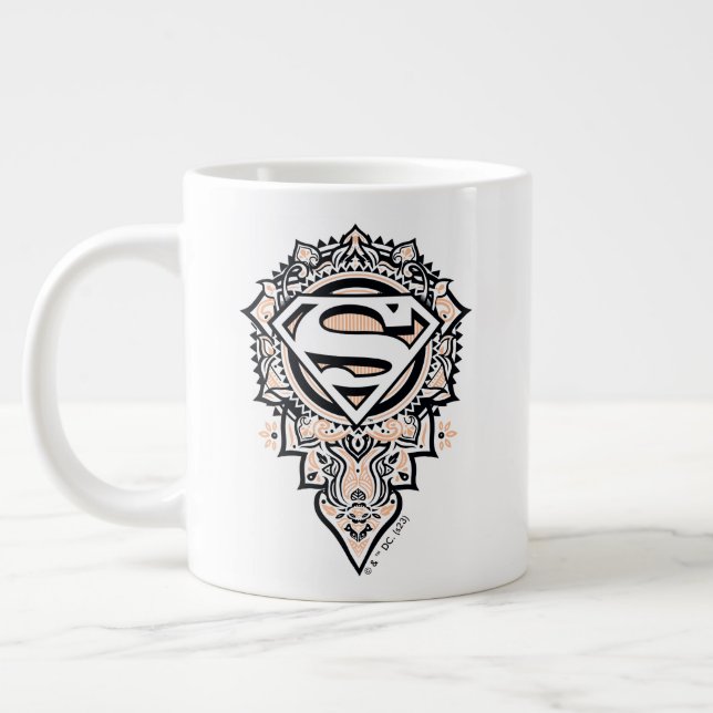 Grande Tasse Supergirl Mandala Graphic (Gauche)