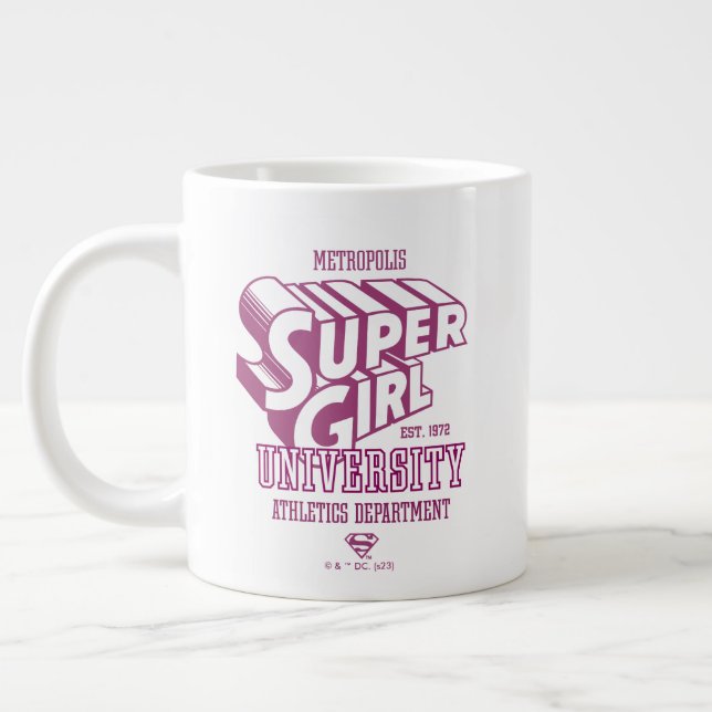 Grande Tasse Supergirl Metropolis University Athletics Départem (Gauche)