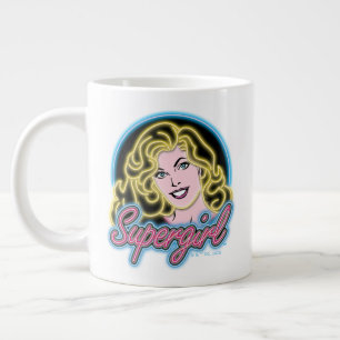 Grande Tasse Supergirl Retro Neon Lights Graphic