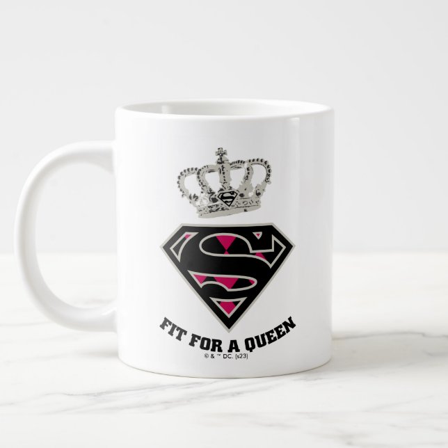 Grande Tasse Supergirl S-Shield "Adapté Pour Une Reine" (Gauche)