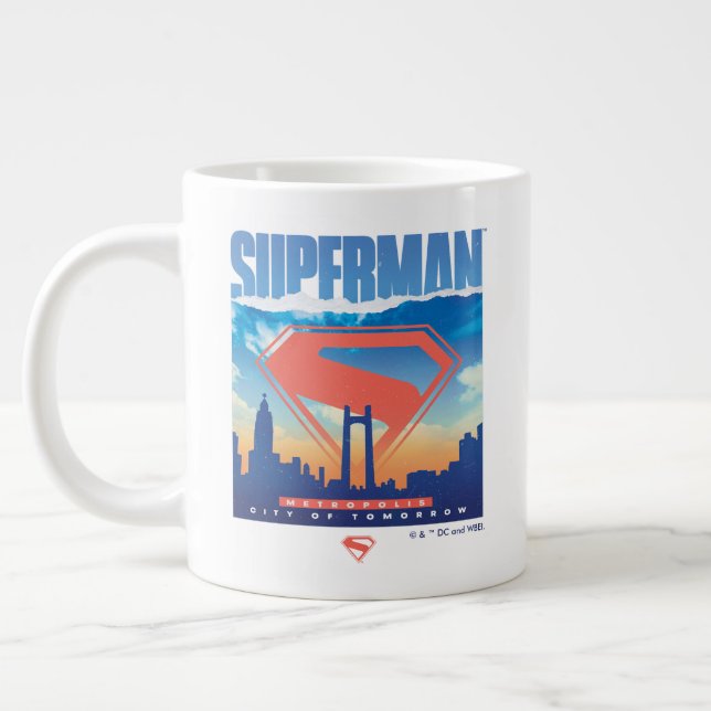 Grande Tasse Superman Metropolis Skyline (Gauche)