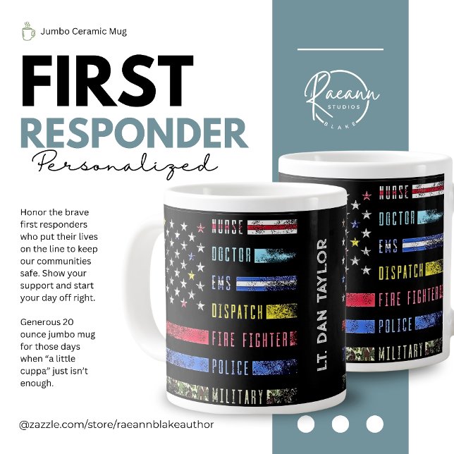 Grande Tasse Supporters de premier répondeur personnalisés Jumb (Créateur téléchargé)