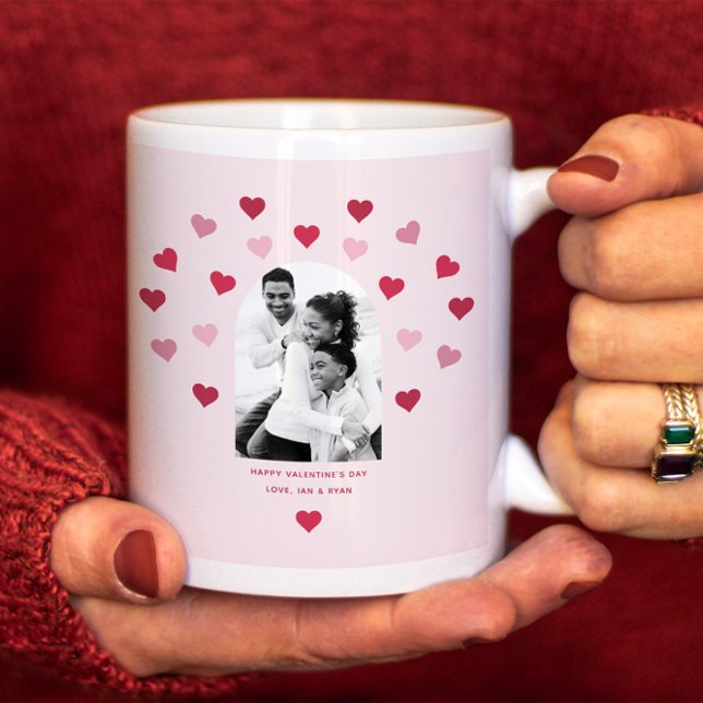 Grande Tasse Sweet Rose et Coeur Rouge Motif de la photo Valent (Créateur téléchargé)