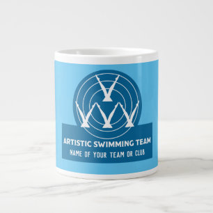 Grande Tasse T-shirt de l'équipe du club de natation artistique