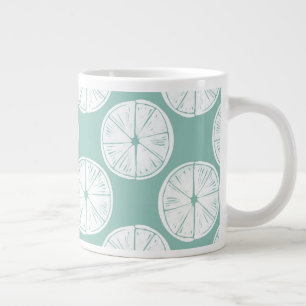 Grande Tasse Taco sur l'amour  Motif Turquoise de chaux