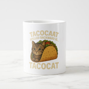 Grande Tasse TACOCAT RÉGLÉ EN ARRIÈRE-PLAN EST...- Love Cat Et 
