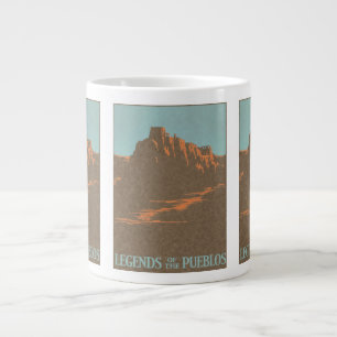 Grande Tasse Taos Pueblos vintage Nouveau-Mexique, Poster de vo