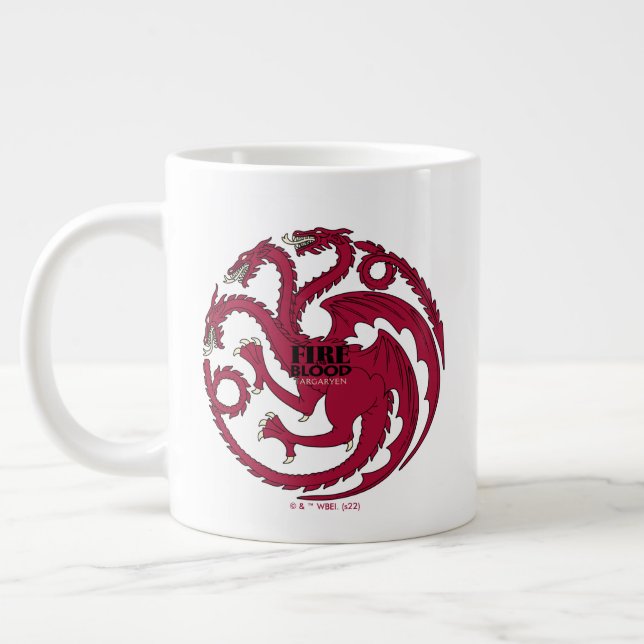 Grande Tasse Targaryen Sigil - Feu et Sang (Gauche)
