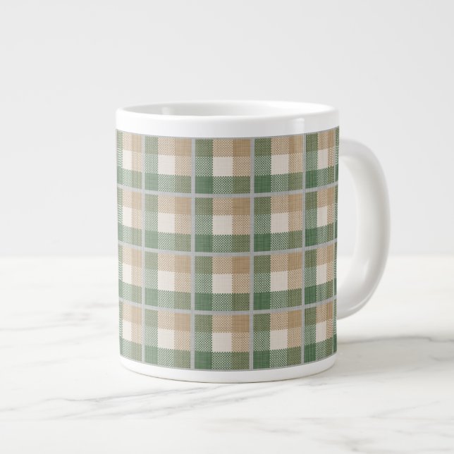 Grande Tasse Tartan (Devant droit)