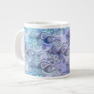 Grande Tasse Tattoo flammes & cercles motif + votre backgr.