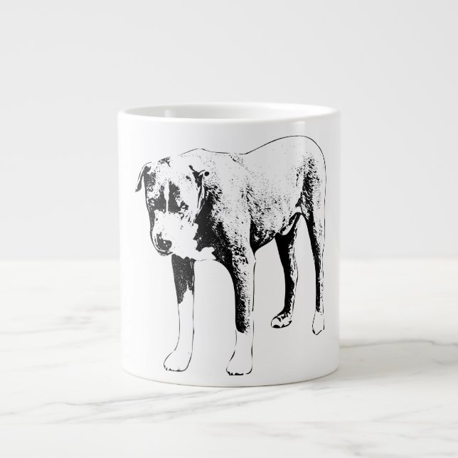 Grande Tasse Taureau de vacances, Regard stable (Devant)
