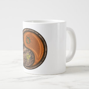 Grande Tasse Taureau & Singe de Bois