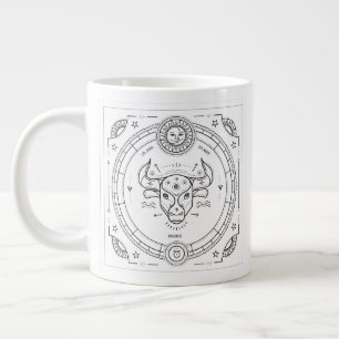 Grande Tasse Taurus Zodiac Personnalisé Anniversaire