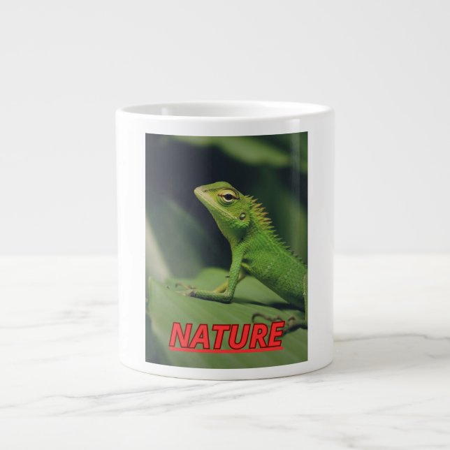 Grande Tasse Taza con la foto de una iguana  (Devant)