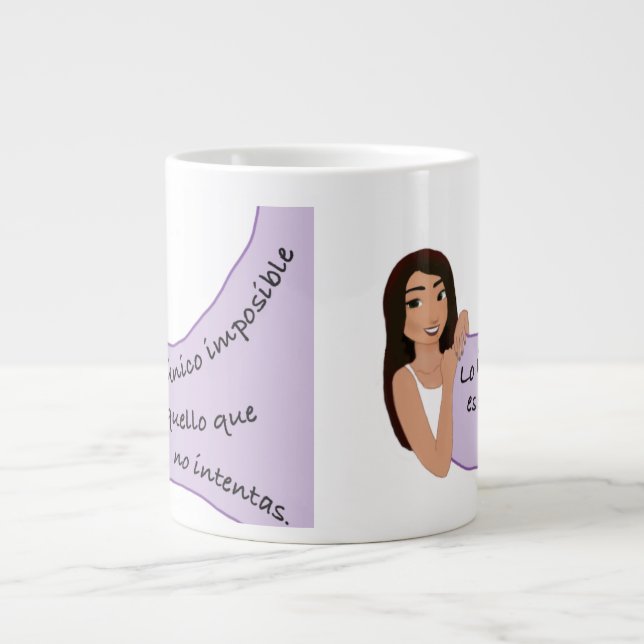 Grande Tasse taza de Café con frases inspiradoras (Devant)