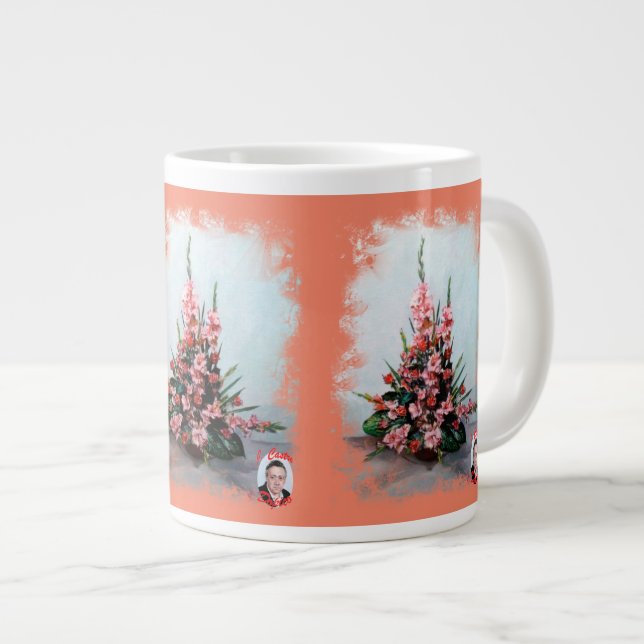 Grande Tasse Taza De Café Gigante Bodegón de flores (Devant droit)