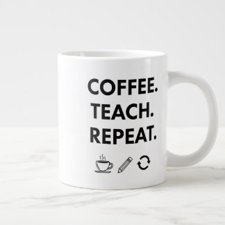 Grande Tasse Teach Repeat - Professeur minimaliste