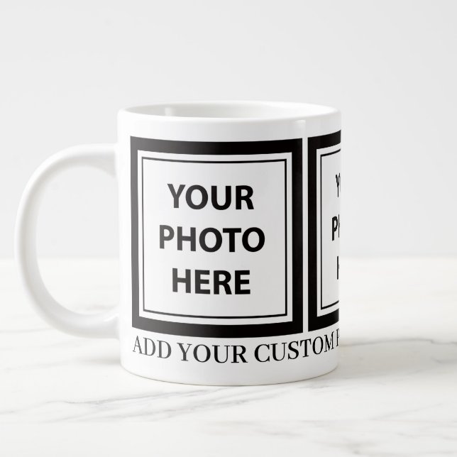 Grande Tasse Télécharger 3 photos et ajouter du texte - Personn (Gauche)