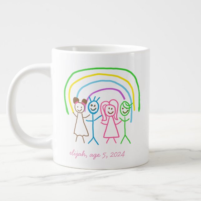 Grande Tasse Télécharger des enfants Dessiner Transformer des e (Gauche)