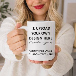 Grande Tasse Téléchargez votre conception personnalisée Photo &