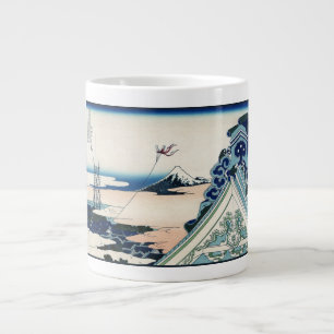 Grande Tasse Temple Honganji Vue du Mont Fuji Gravure japonaise