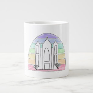 Grande Tasse Temple LDS Salt Lake City coucher de soleil arc-en