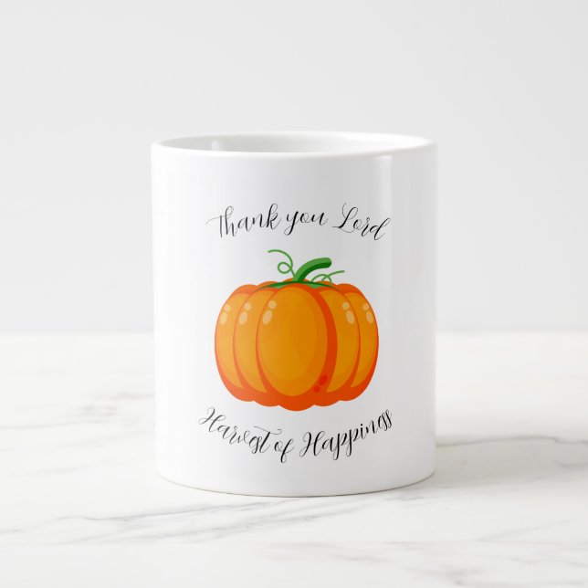Grande Tasse Thanksgiving,Thank you God , Harvest of Happiness  (Devant)
