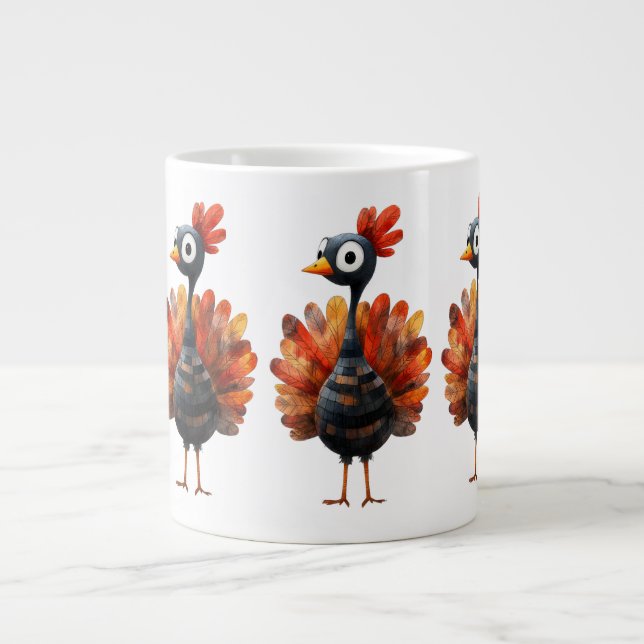 Grande Tasse Thanksgiving Thème avec dinde (Devant)
