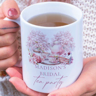 Grande Tasse Thé de mariage personnalisé avec photo de fleurs d