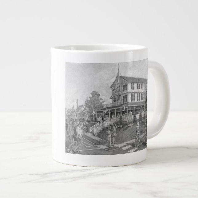 Grande Tasse "The Parker House" peint un muet géant (Devant droit)