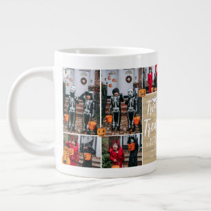 Grande Tasse Tick Ou Treat Boo Halloween Famille Photo Collage